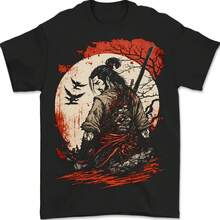 Ronins Disgrace Samurai Warrior Kenjutsu Men's 100% Cotton T-Shirt- - 款式 - 查看 1
