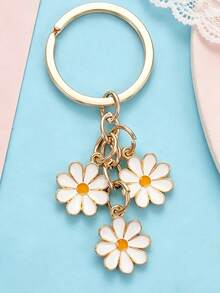 Cherry Blossom Keychain Minimalist Cherry Blossom Flower Phone Charm Decoration Accessory For Women And Girls - Multicolor New-6 - View 4