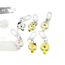 Cat Donut Keychain Pendant Funny Cartoon Bag Charm Couple Best Friend Gift Accessory Jewelry - Multicolor - View 5