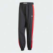 Adidas Celana Panjang Olahraga Pria Klasik Tenun Longgar dengan Tali Serut dan Manset untuk Musim Semi/Gugur KA4548 - Hitam/Merah Muda/Putih - View 2