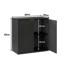 Storage Cabinets - Black - View 9