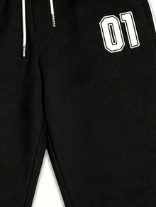 Women's Casual Pants, Digital Print Design, Comfortable For All Seasons, Suitable For Sports, Fitness, Home Leisure And Office Wear Black - Black - View 4