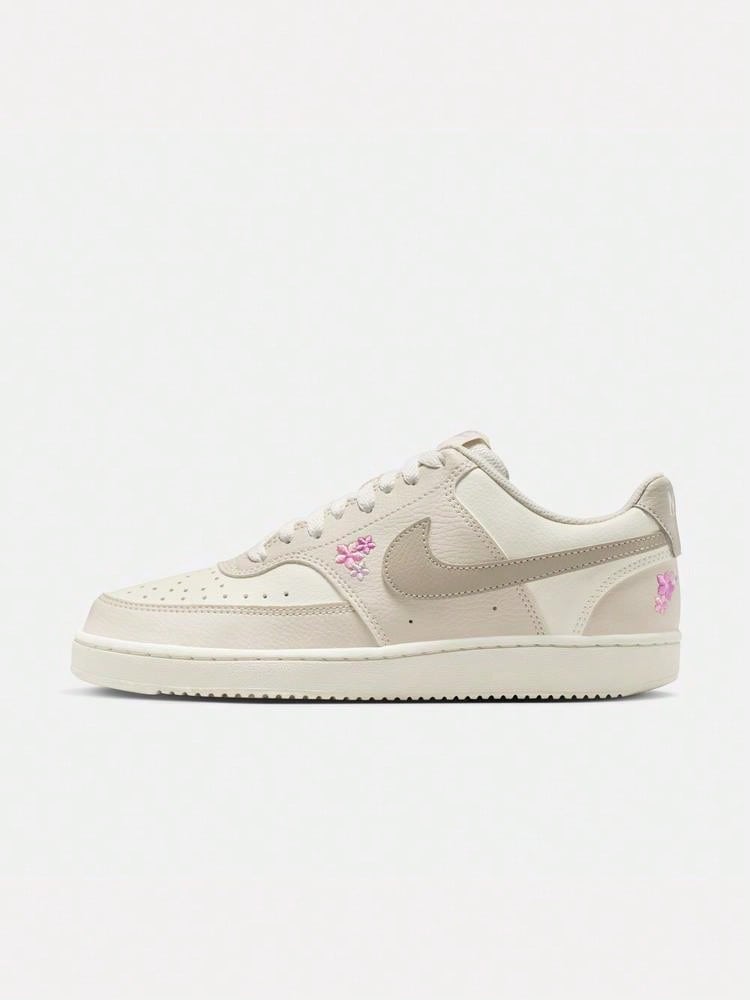 Women's Nike Court Vision Low SE Sport Casual Shoes Low-Top IV5530-101 - Beige - View 1