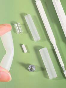 1 Buah Set Alat Tulis Pensil Otomatis Minimalis Putih Murni Gaya INS, Pensil Mekanik Gambar Klik-Aksi Pusat Gravitasi Rendah HB 0,5mm, Badan Plastik ABS Matte, Pegangan Silikon Lembut Anti Selip, Nyaman untuk Menulis Jangka Panjang Tanpa Kelelahan Tangan, Struktur Timah Anti Patah Peredam Guncangan Terintegrasi, Tahan Lama untuk Ujian dan Latihan Menulis, Ujung Halus Logam dengan Skala, Menggambar Presisi Tanpa Merobek Kertas Buku Catatan, Bodi Ramping dan Ringan dengan Klip Saku, Portabel untuk Ransel, Buku Catatan, dan Saku Seragam Sekolah - Set - View 3