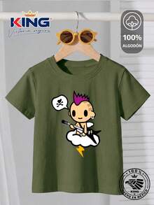 TOKIDOKI Tween Boys T-Shirts - Army Green - View 2