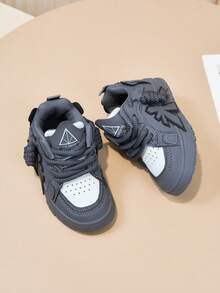 1 Pair Fashionable Sports Skateboard Shoes, Versatile Daily Wear, Breathable, Lightweight, Casual Sports - Grey - View 7