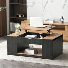 WF311892AAZ) Lift-Top Coffee Table - 109.5cm, Gray Frame, Elegant Design, Storage Space Under The Tabletop. - 1 - View 4