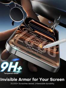 8 Pack 9D Tempered Glass Screen Protector For IPhone 18 Pro/18 Pro Max/17 Pro/Air/16 Pro Max/15 Pro Max/16/15/14/13/12/11/Plus/X/XS/XR/XS Max/Mini, High-Definition Glossy Finish, Easy Installation, Scratch & Impact Resistant, Anti-Fingerprint - Clear - View 3