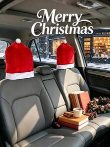 1pc Christmas Car Seat Cover, Soft And Bouncy Fabric, Holiday Christmas Pattern Design, Holiday Style, Multiple Colors Available, Suitable For Adults, Used For Car Interior, Home Party, Winter Christmas Atmosphere Decoration, Car Seat Protection Accessory - Multicolor - View 6