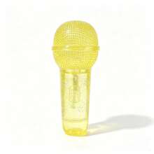 1pc Cartoon Transparent Microphone Toy Squeeze Toy Loudspeaker Maltose Stress Relief Toy, Random Color And Packaging - Multicolor - View 3