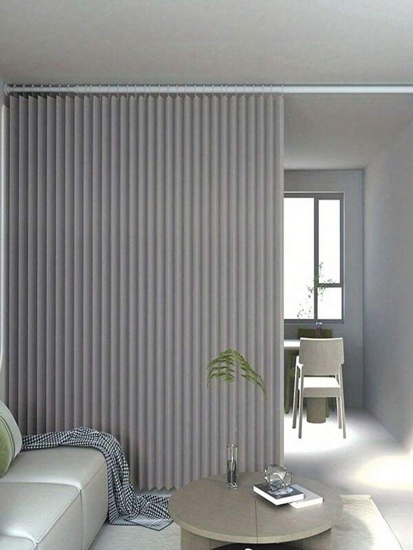 Space-Dividing Curtains: Hangable Partition Curtains That Require No Drilling, Used To Cover Shop Cash Registers.