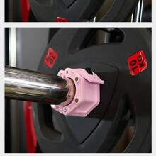 50mm Barbell Safety Lock Clips Color Plastic Spring Collars Barbell Shaft Fixed Buckle Accessories 50mm Magnetic Snap Fastener - Multicolor - View 6