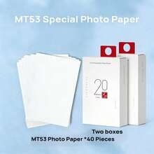 HPRT MT53 Bluetooth Pocket Photo Printer, Portable Mini Home Device, Wireless Bluetooth, 3-Inch Color, Self-Adhesive Photo Paper, AR Video, Thermal Printer - White - View 13