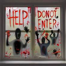 Halloween Window Decals, Double-Sided Removable Glass Stickers, Indoor Party Decoration - Multicolor - View 1