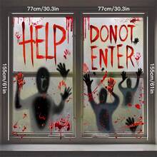 Halloween Window Decals, Double-Sided Removable Glass Stickers, Indoor Party Decoration - Multicolor - View 7