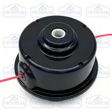 1pc 77mm Diameter M8*1.25mm Right-Hand Thread Automatic Line Feed Anti-Drop Easy Disassembly High-Strength Engineering Plastic M8 Right-Hand Black Trimmer Head, Universal Lawn Mower Accessory For Garden, Yard, Farm, All-Season Weeding - Trimmer Head (M8 Right-hand Thread, Small Black Version) - View 5