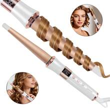 Hatteker 1pc Women's Electric Curling Iron With Multiple Temperature Settings, Large Barrel Wool Curl Hair Styler For Home Use - Multicolor - View 14