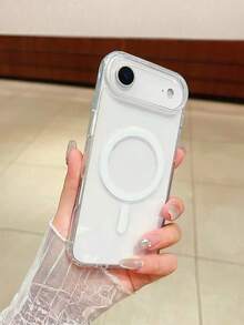 CteGlodrix Funda de teléfono básica magnética a prueba de golpes, funda de teléfono transparente magnética, diseño clásico, compatible con carga inalámbrica, anti-amarilleo, compatible con iPhone 17 16 15 14 13 12 11 Pro y Pro Max, resistente a arañazos, duradera, ligera, regalo de primavera, regalo de cumpleaños de Pascua para mamá - transparente - Ver 3