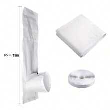 1pc Window Sealing Cloth (With Adjustable Tube Sleeve And Cable Ties), Multiple Sizes Available, Portable Air Conditioner And Dryer Window Sealing Kit, Universal Window Sealing Strip, Suitable For Various Portable Air Conditioning Devices - White - View 14