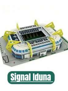 3D Paper Sports Stadium Puzzle Model, Specially Designed For Football Enthusiasts, Allowing You To Cheer For Your Home Team - Multicolor - View 11