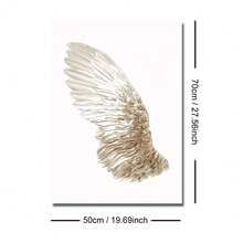 1/2pcs Framed/Unframed Minimalist Angel Wings Neutral Color Canvas Poster, Spiritual Wings Wall Art Decor For Dorm, Hallway, Living Room Modern Home Decoration - A - View 14