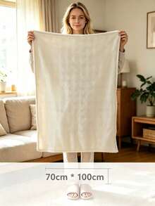 Ultra Soft Baby Blanket, Premium Silky Flannel, Suitable For All Seasons, Lovely Valentine's Day Gift - Milky White - View 7