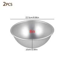 1/2 Half Sphere Cake Mold (4/8 Inch), Semi-Circular Baking Pan, Aluminum Non-Stick, Heat-Resistant And Easy Release, For Oven Baking Basketball Cake, Soccer Cake And 3D Spherical Cake, Essential Kitchen Tool For Christmas - Hemispherical Mold - View 15
