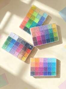 2.6mm Fuse Bead Creative Handmade Craft Kit Box, Perler Bead Puzzle Keychain DIY Pendant Making Materials, Suitable For Hobbyists, Can Create Various Patterns, Applicable For Birthday, Graduation, Valentine's Day, Party Gifts And Handmade Gifts For Family, Friends, Classmates - Multicolor - View 6