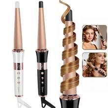 Hatteker 1pc Women's Electric Curling Iron With Multiple Temperature Settings, Large Barrel Wool Curl Hair Styler For Home Use - Multicolor - View 2