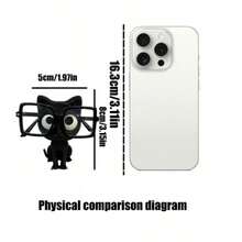 1个3D打印猫咪眼镜架（不含镜框） - 可爱的塑料桌面收纳盒，带眼镜支架，无需电源，家居装饰和节日礼物，适合万圣节、复活节、情人节、办公用品、家居收纳。 - 彩色 - 查看 3