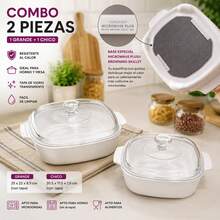 Corning® Microwave Plus® Square Glass Baking Dishes With Lids | 2-Piece Set - View 1