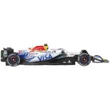 Hot Wheels Premium 1:64 Scale Die-Cast Alloy Visa Cash App Racing Bulls F1 Team Racing Car Liam Lawson & Isack Hadjar - JMM94 - View 7