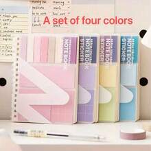 This Sticky Note & Notebook Combo Set Is Convenient To Use, With A Soft And Elegant Morandi Color Palette That's Perfect For Students. The Notebook Features A Self-Adhesive Design, Making It Stylish And Practical For Use As A Student Message Board Or Office Sticky Notes. - one-size - View 17