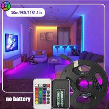 Acosh Neon 1m-40m LED Light Strip With 24-Key Remote Control And USB Power Supply, Easy Installation, Suitable For Bedroom, Living Room Ceiling Decorative Lighting, Christmas Holiday Party Atmosphere Light, Game Room, TV Backlight, RGB Lighting - RGB - View 18