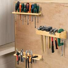 3x Wall Mounted Screwdriver Holder Storage Rack Wrench Workshop Tool Organizer - A - View 8