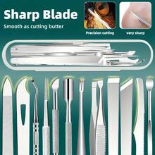 11pcs Stainless Steel Ingrown Toenail & Cuticle Removal Kit,Nail Clippers,Ideal For Men & Women's Manicure And Pedicure Set - Multicolor - View 4