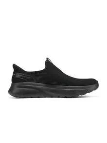 Skechers Sepatu Jalan Slip-In ARCHFIT Pria dengan Penopang Lengkungan Kaki, Jaring Bernapas, dan Bantalan - Tidak Perlu Dipegang - Hitam - View 2