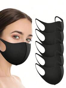 3/6/12pcs Seamless Sports Face Mask, 3D Curved UV Cut, Eye Protection, Breathable Outdoor Face Mask, Washable And Reusable, 1pc Included - Multicolor - View 6