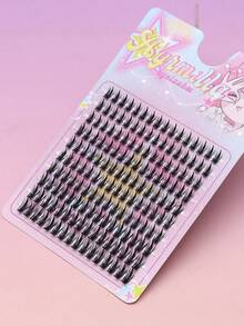 Ayrmilla Sharp‑Tip Wheat Shaped Individual Cluster Eyelashes Spiky Thorn‑Style DIY Lash Segments Sharp‑Ended Handmade False Lashes Natural Spiky Eye Makeup Reusable Soft Fiber Lash Clusters For Daily Gothic Y2K Party Styling - C - View 2