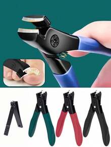 4-Color Professional Stainless Steel Hard Toenail Clippers, Extra Large Opening, Easy To Trim, High-Quality Material, Ergonomic Design, Comfortable Grip, Waterproof, Ultra-Sharp, Durable - Suitable For Thick Hard Toenails, Classic Style - Multicolor - View 6