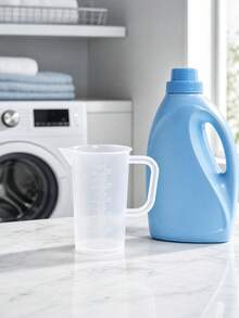 Plastic Measuring Cup Laboratory, Beaker With Handle, Transparent PP Graduated Cup, Pesticide Measuring Cup, Thickened Measuring Cup, Durable And Easy To Pour, Laundry Detergent Cup, Laundry Detergent Measuring Cup, Dispenser Cup Reusable Liquid Flexible Washable Liquid Measuring Cup, Multi-Functional Kitchen Tool For Precise Baking And Cooking Measurement, Suitable For Home, Dorm, Hotel - Multicolor - View 2