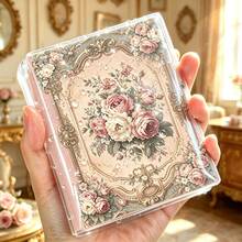 1pc/2pcs,220pages,European Antique Frame Vintage Distressed-Style Notebook-Includes Pen,Portable Pocket Notebook, Back To School,Travel Journal, Lined Notebook,Office Use, Stationery, Office Supplies, Creative Gift - A6 - View 3
