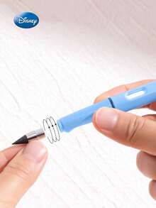 Monogram Disney 1 Buah Pensil Mekanik Kartun Lilo Stitch Berlisensi  dengan Tutup Tanpa Rautan, Hadiah Sekolah untuk Teman Sekelas - A - View 3