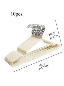 20pcs Non-Slip Metal Dipped Clothes Hangers, Nordic Style Adult Clothes Hangers - White - View 11