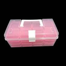 Plastic Storage Box Set - Bead Storage Box, Multi-Functional Organizer, Suitable For DIY Crafts, Beading, Jewelry And Nail Art Supplies - Portable Compartment Box With Adjustable Dividers, Containers, Accessories And Home Organization Function - Multicolor - View 6