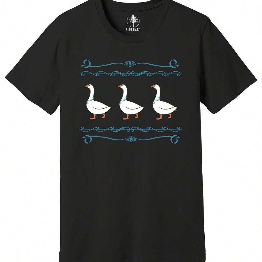 1980s Blue Ribbon Goose With Hearts Ugly Shirt, Vintage Original Shirt - 款式 - 查看 1