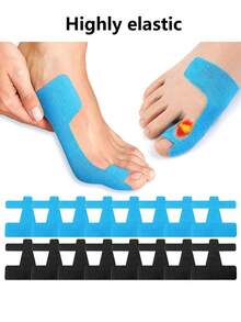 2/36/44pcs Plester Pelindung Jari Kaki Elastis, Bernapas, Plester Pelindung Jari Kaki Elastis Pra-Potong untuk Pria dan Wanita (Cocok untuk Olahraga dan Perlindungan Jari Kaki), Memberikan Perlindungan Jari Kaki dan Pengalaman yang Nyaman - Biru - View 2