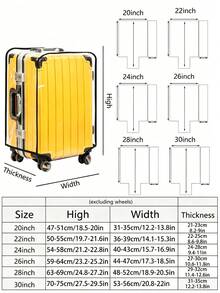 1 buah Sarung Koper PVC Tebal Transparan, Penutup Kotak Penyimpanan Perjalanan, Cocok untuk Koper Ukuran 20-30 Inci, Termasuk Label Koper Gratis, Tahan Air, Tahan Debu, Bahan PVC Tebal, Tahan Aus, Tahan Gores, Penting untuk di Rumah dan Saat Bepergian - MultiWarna - View 2