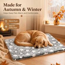 2026 New Style, Ultra Soft Ultra Thick Plush Pet Mat - Star Pattern Flannel Cat & Dog Mat, Non-Slip Bottom, Comfortable & Warm, Machine Washable, Suitable For All Breeds Indoor Comfort, Non-Slip Pet Accessory | Plush Pet Cushion | Durable Polyester Fiber - Light Grey - View 8