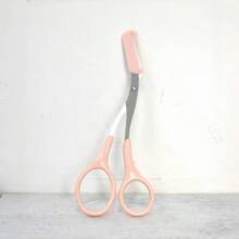 Stainless Steel Color Random Style Built-In Eyebrow Comb & Trimming Scissors, Designed For Women, Precise And Easy To Use, Durable Material, Ideal Beauty Tool, Perfect Gift For Makeup Lovers - Multicolor - View 7